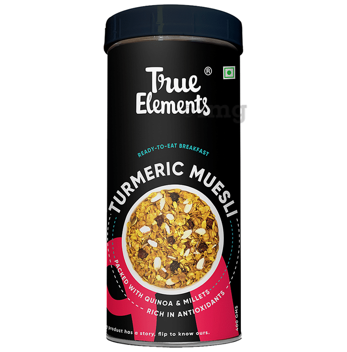True Elements Quinoa-Millets Turmeric Latte Muesli