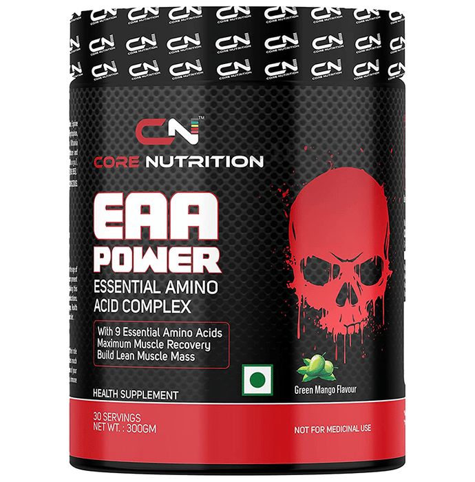 Core Nutrition EAA Power Essential Amino Acid Complex Powder Green Mango