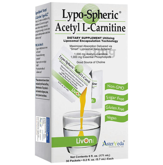 Livon Lypo-Spheric Acetyl L-Carnitine Sachet (5.7ml Each)