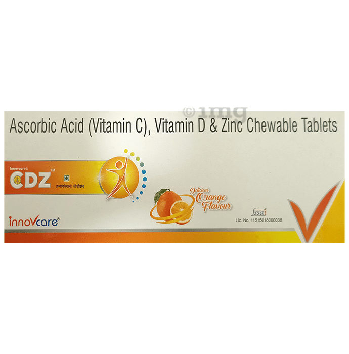 Innovcare's CDZ Chewable Tablet Delicious Orange