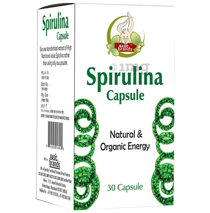 Basic Ayurveda Spirulina Capsule