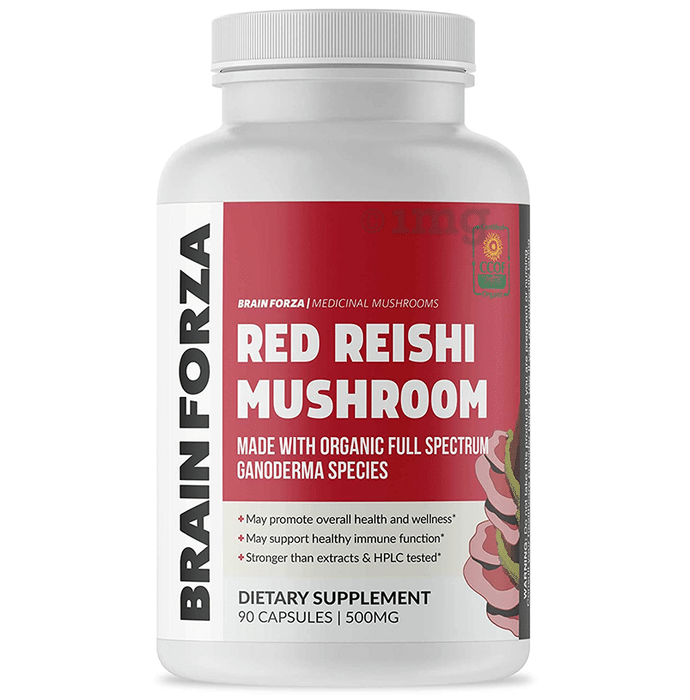 Brain Forza Red Reishi Mushroom 500mg Capsule