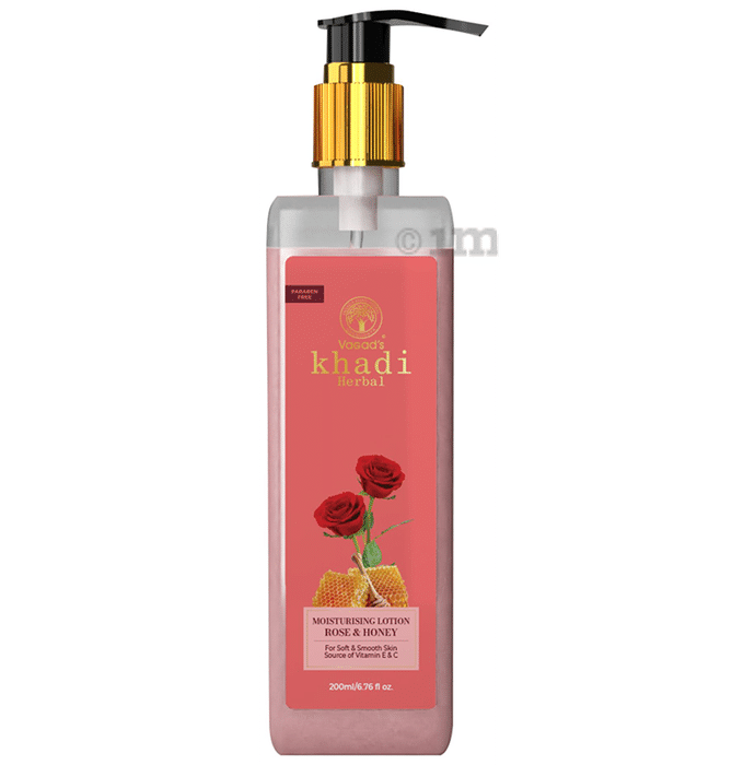Vagad's Khadi Herbal Moisturising Lotion Rose and Honey