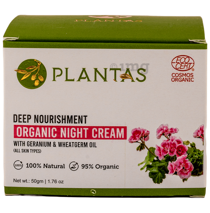 Plantas Deep Nourishment Night Cream with Geranium & Wheatgerm Oil