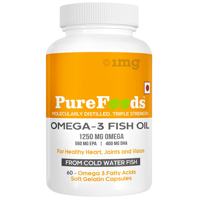 PureFoods Omega 3 Fish Oil Soft Gelatin Capsule