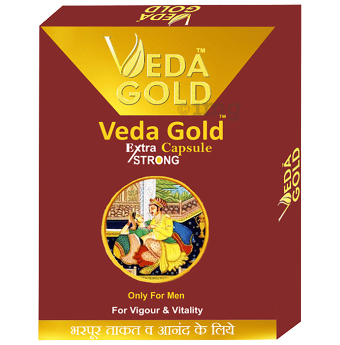 Veda Gold Extra Strong Capsule Only for Men for Vigour & Vitality