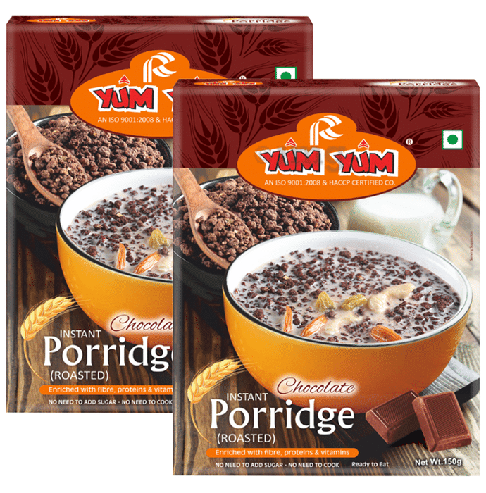 Yum Yum Instant Porridge Roasted (150gm Each) Chocolate