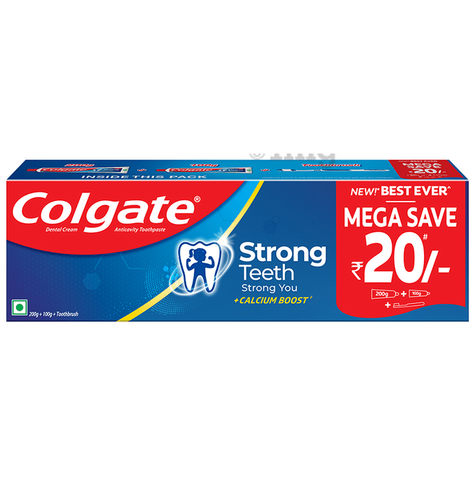 Colgate Strong Teeth Toothpaste Saver Pack