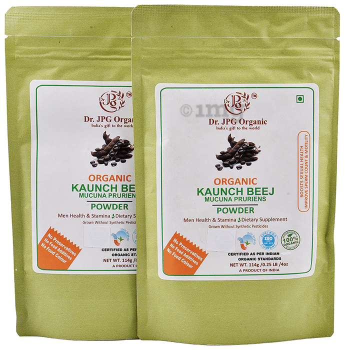 Dr. JPG Organic Kaunch Beej Powder (114gm Each)
