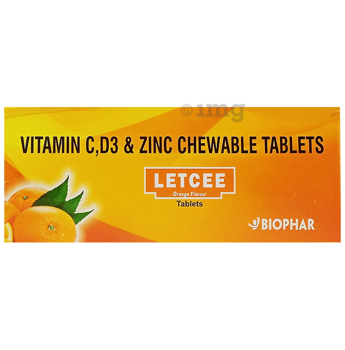 Letcee Chewable Tablet Orange