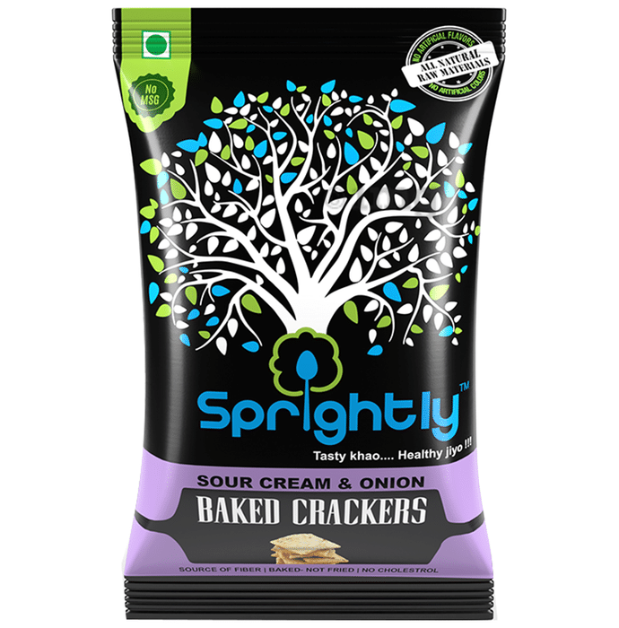 Sprightly Sour Cream & Onion Baked Crackers