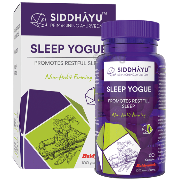 Siddhayu Sleep Yogue Promotes Restful Sleep Capsule