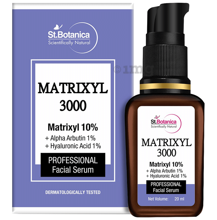 St.Botanica Matrixyl 3000 10% + Alpha Arbutin 1% + Hyaluronic Acid 1% Professional Facial Serum