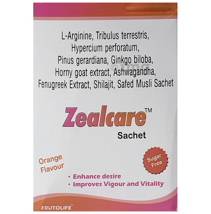 Zealcare Sachet Orange Sugar Free