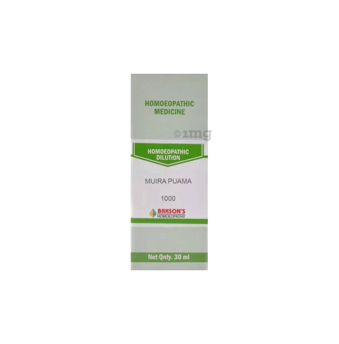 Bakson's Homeopathy Muira Puama Dilution 1000 CH Buy bottle of 30.0 ml