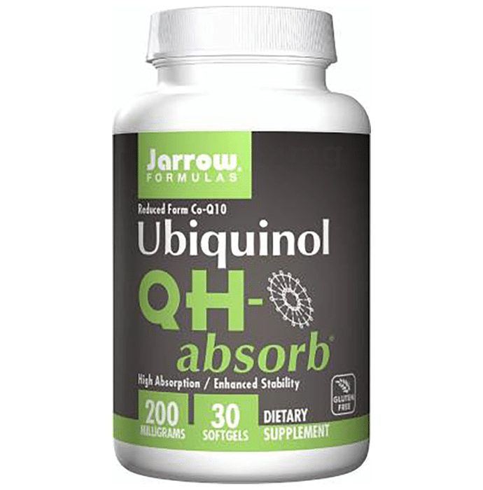 Jarrow Formulas Ubiquinol QH-absorb 200mg Softgels | Gluten-Free
