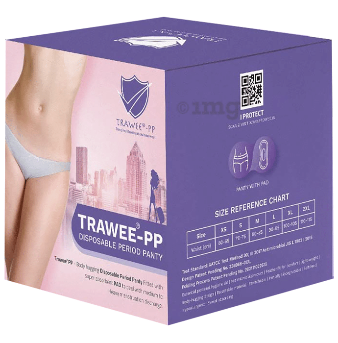 Trawee -PP Disposable Period Panty Medium White