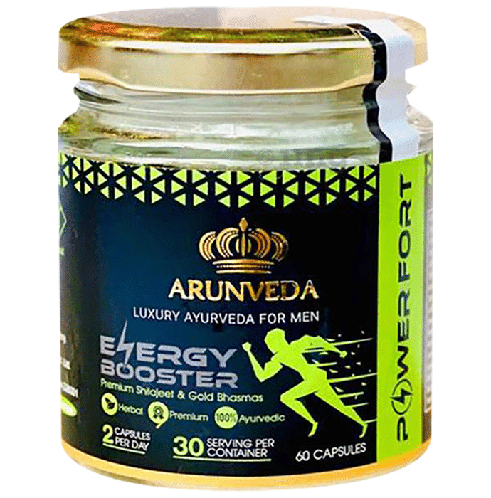 Arunveda Power Fort Energy Booster Capsule for Men (60 Each)