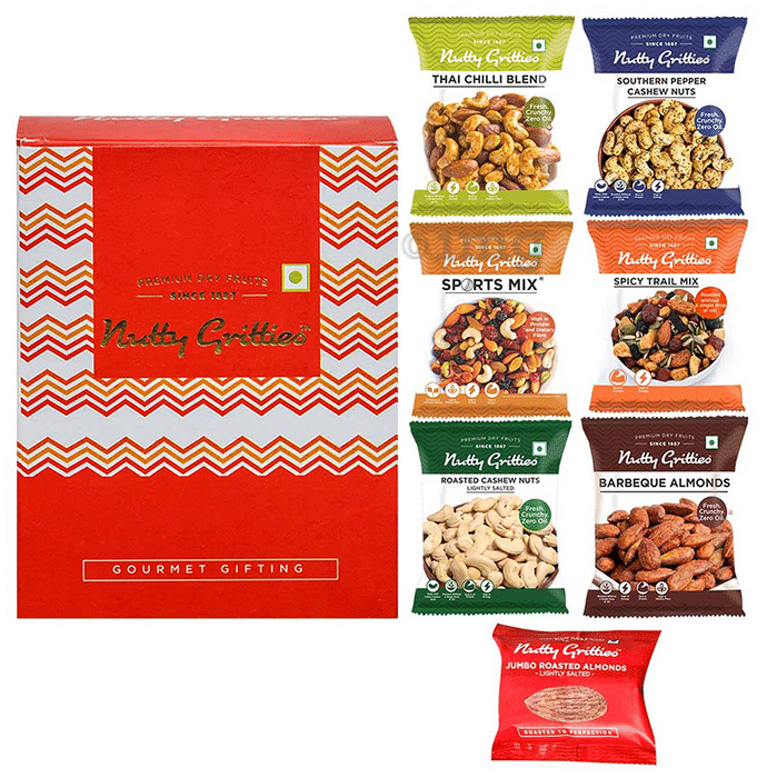 Nutty Gritties On The Go Mixed Dry Fruits Nuts Gift Box