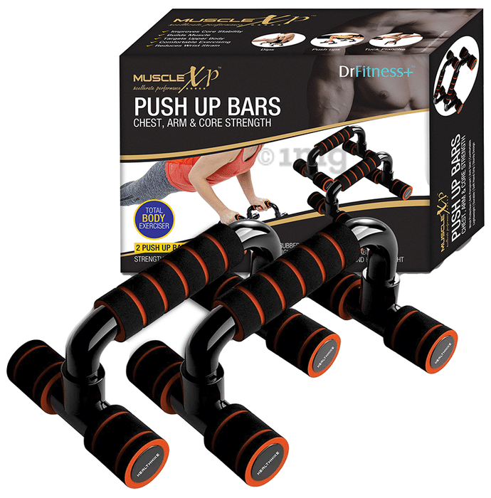 MuscleXP Dr Fitness+ Push Up Bars