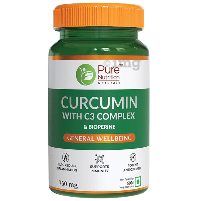 Pure Nutrition Curcumin with C3 Complex Veg Capsule