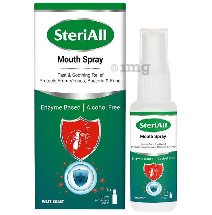 West-Coast SteriAll Enzyme Based Mouth Spray