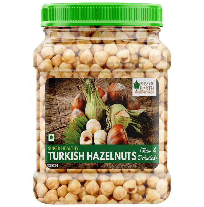 Bliss of Earth Super Healthy Turkish Hazelnuts (Raw & Dehulled)