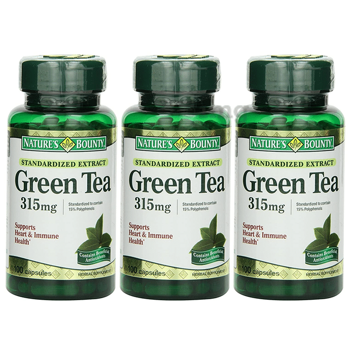 Nature's Bounty Green Tea Extract 315mg Capsule (100 Each)