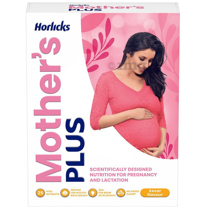 Horlicks Mother's Plus Nutrition for Pregnancy & Lactation | Flavour Kesar