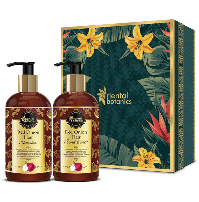 Oriental Botanics Red Onion Hair Shampoo and Hair Conditioner (300ml Each)
