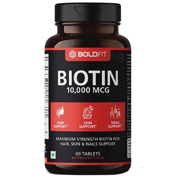 Boldfit Biotin 10,000mcg Tablet