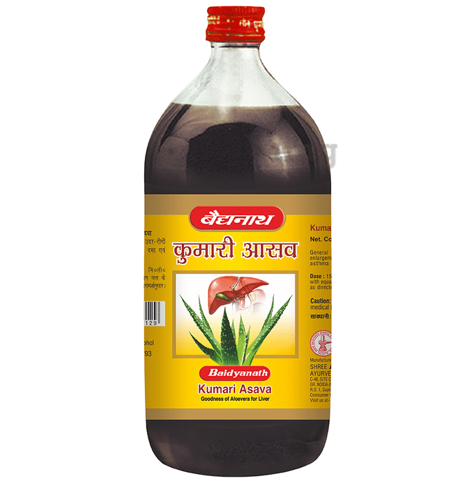Baidyanath (Noida) Kumari Asav Syrup with Aloe Vera | For Liver Health