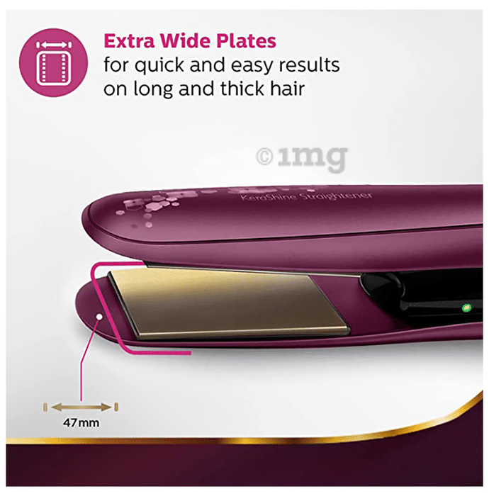 Philips BHS397/40 Kerashine Titanium Straightener with SilkProtect  Technology. Straighten, curl with Instant Shine. : Amazon.in: Beauty
