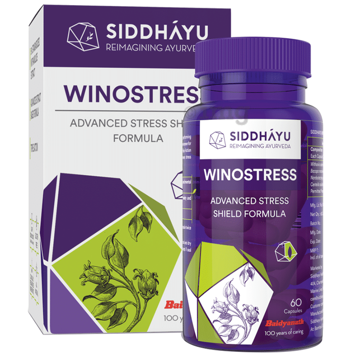 Siddhayu Winostress Advanced Stress Shield Formula Capsule