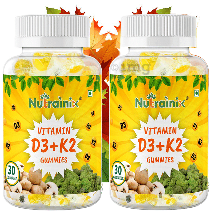 Nutrainix Vitamin D3+K2 Gummies (30 Each)
