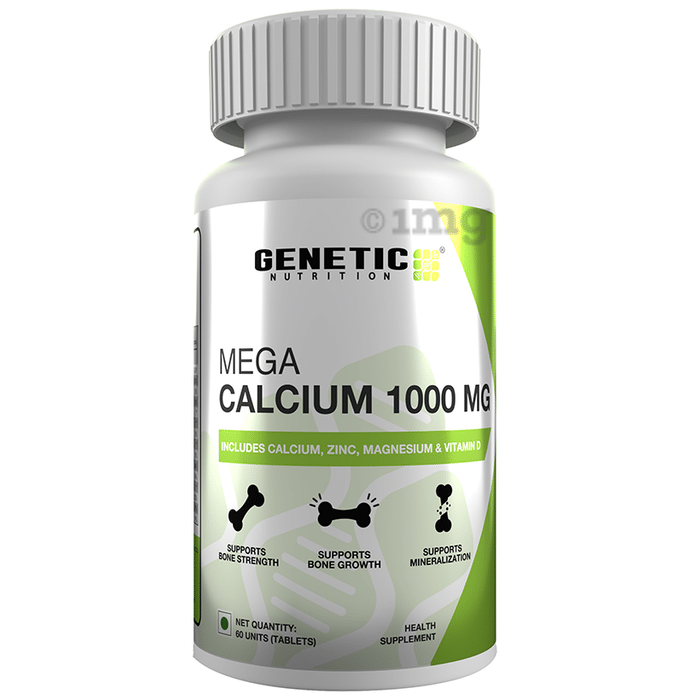 Genetic Nutrition Mega Calcium 1000mg Tablet