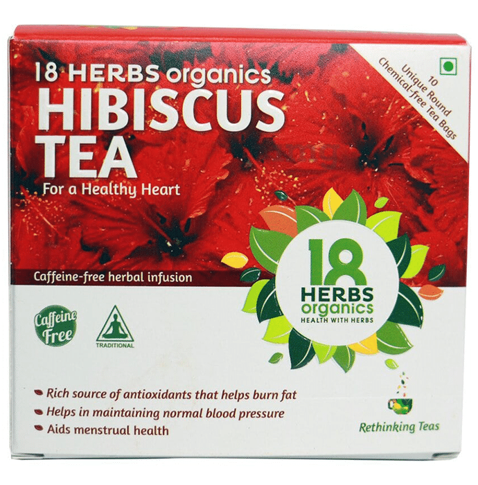18 Herbs Organics Hibiscus Tea Bag (1.1gm Each)