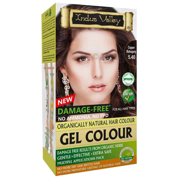 Indus Valley Organically Natural Hair Colour Gel Copper Mahogany