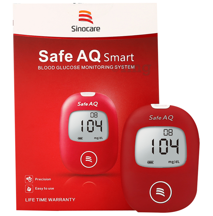 Sinocare Safe AQ Smart Glucometer Blood Glucose Monitoring System