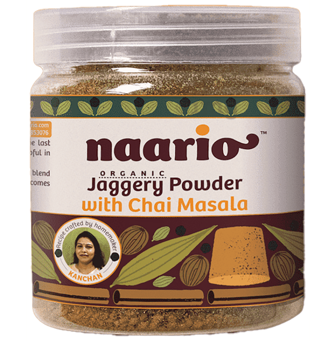 Naario Organic Jaggery Powder with Chai Masala