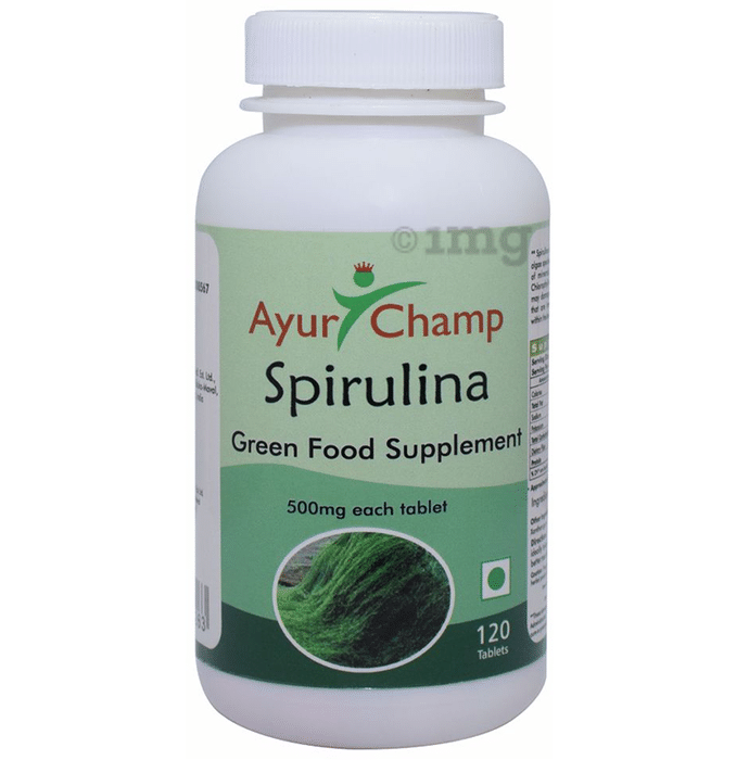 Ayur Champ Spirulina Green Food Supplement Tablet