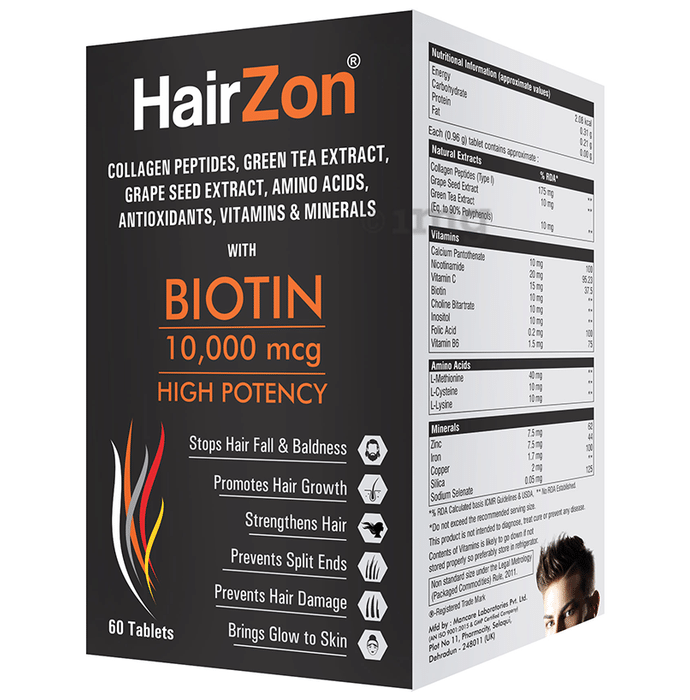 HairZon Biotin 10000mcg Tablet