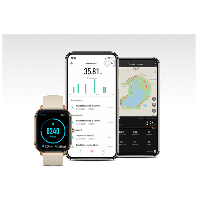 Amazfit Huami GTS Smart Watch Desert Gold Buy box of 1.0 Unit at