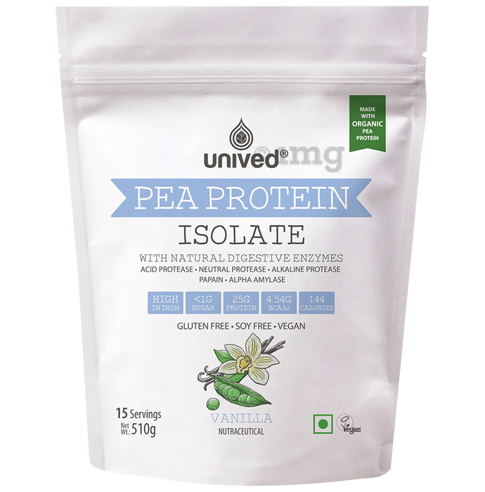 Unived Pea Protein Isolate with Natural Digestive Enzymes Vanilla