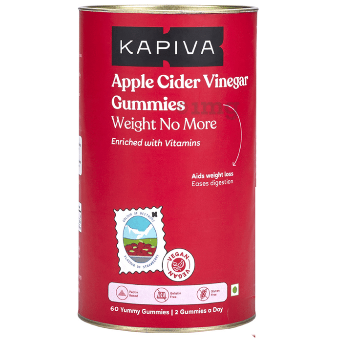 Kapiva Apple Cider Vinegar Gummies Strawberry