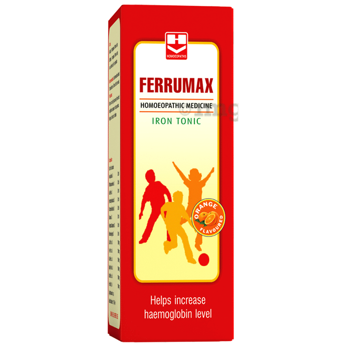 Homeopaths Ferrumax Iron Tonic Orange