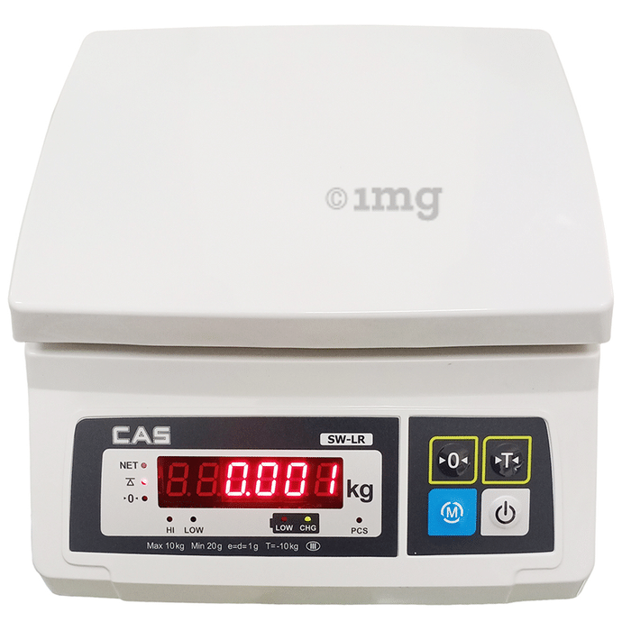 CAS SWLR5 Electronic Rechargeable Weighing Scale with Dual Display (5kg x 0.5g)