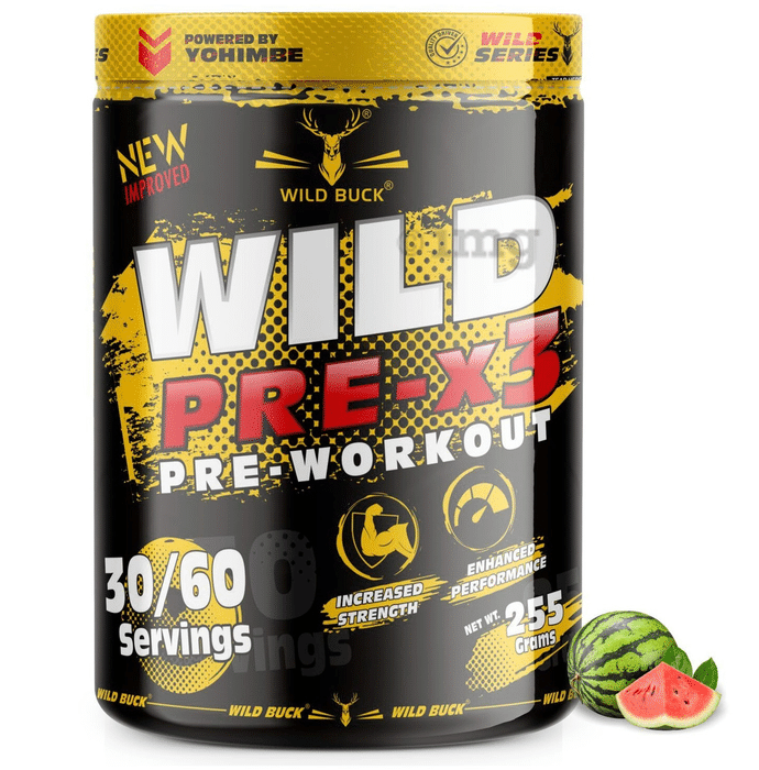 Wild Buck Wild Pre-X3 Pre-Workout Watermelon Twist