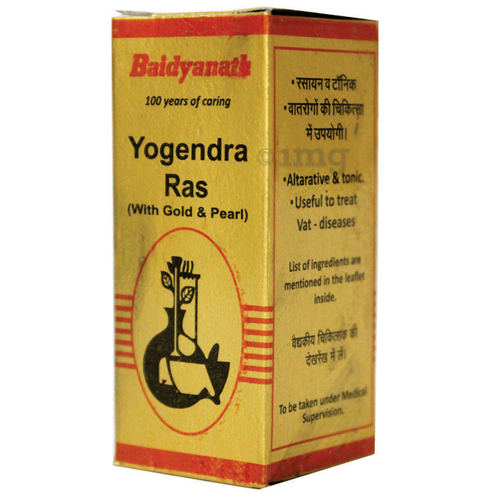 Baidyanath (Nagpur) Yogendra Ras with Gold & Pearl