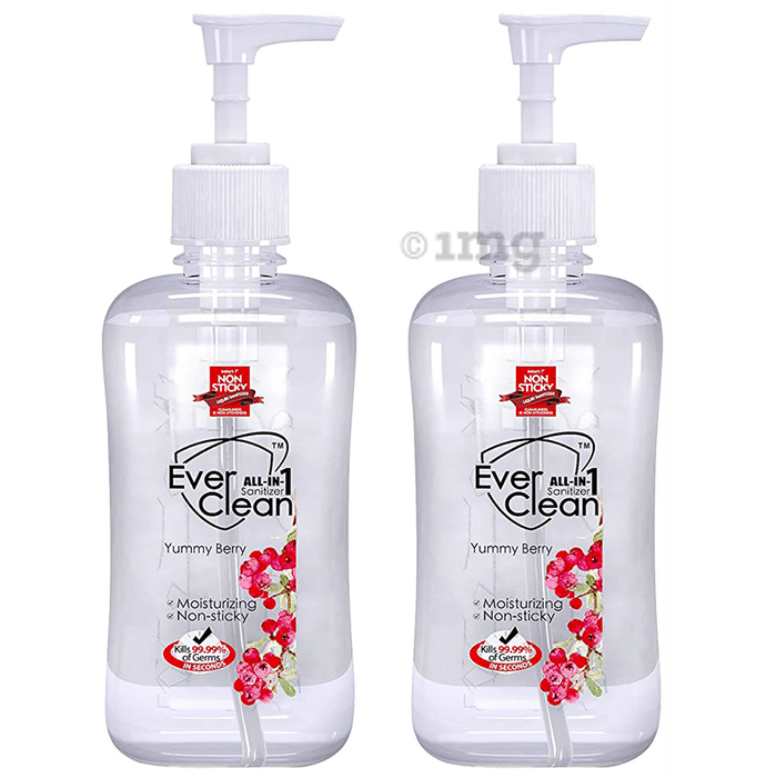 Ever Clean All In 1 Sanitizer (500ml Each) Yummy Berry